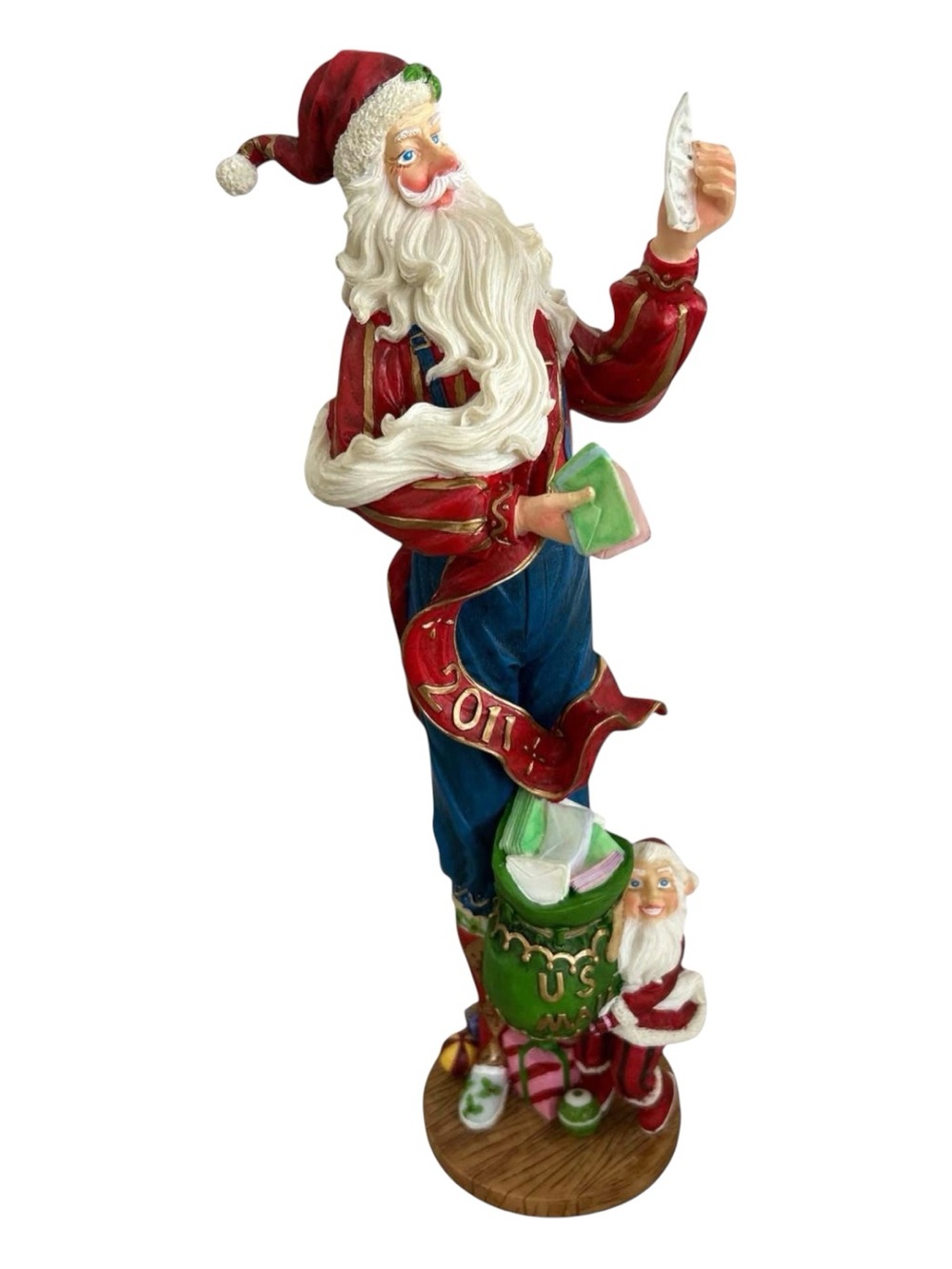 Lenox Letters to Santa 2011 Pencil Santa Figurine 12.5" Limited Edition W/ Box
